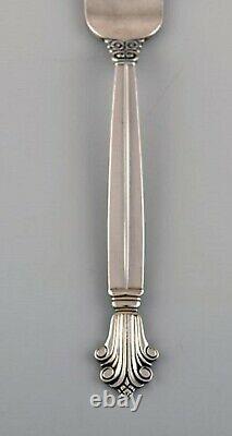 Twelve Georg Jensen Acanthus lunch forks in sterling silver