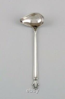 Two Georg Jensen Acanthus sauce spoons in sterling silver