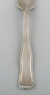 Two Georg Jensen Old Danish dinner forks in sterling silver