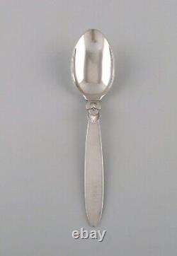 Two early Georg Jensen Cactus dinner spoons in sterling silver. Dated 1909-1914