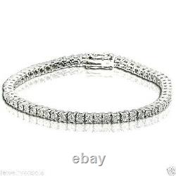 Unisex Tennis Bracelet Natural Round Diamond in Sterling Silver 1/4 Carats