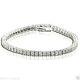Unisex Tennis Bracelet Natural Round Diamond In Sterling Silver 1/4 Carats