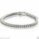 Unisex Tennis Bracelet With Diamonds In Sterling Silver 1/4 Carats 7 Inches