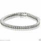 Unisex Tennis Bracelet With Natural Round Diamond In Sterling Silver 1/4 Carats
