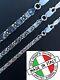 Valentino Star Chain Or Bracelet Solid Real 925 Sterling Silver Italy 3-5mm