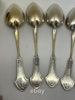 Vintage Gorham Sterling Silver Corinthian Dessert Spoons & Ladle #aa194