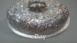 Vintage Kirk Repousse Sterling Silver Covered Vegetable / Entree Dish