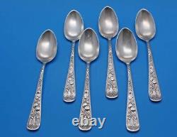 Vintage Merrick Walsh & Phelps Sterling Silver (6) Demitasse Spoons