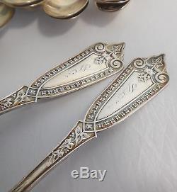 Vintage Sterling Silver Silverware Set of 20 M. S. Smith 1866 / Whiting Ivy