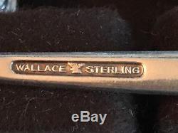 Vintage Wallace Grand Baroque Sterling Silver 12 Place Flatware Set 64 Ounces