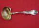 Violet By Whiting Sterling Silver Gravy Ladle Gold Washed 7