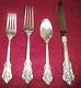 Vtg Wallace Grande Baroque. 925 Sterling Silver Flatware One 4 Pc Place Setting