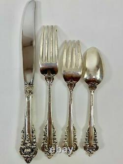 -WALLACE Grande Baroque Sterling Silver Place Setting 4 PIECE SET