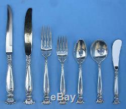 Wallace 109 Romance of the Sea Sterling Flatware Set 12 MAGNIFICENT