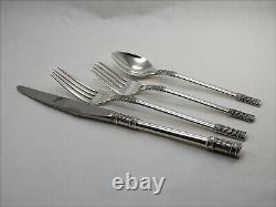 Wallace Aegean Weave Sterling Silver 4 Piece Place Setting No Monogram