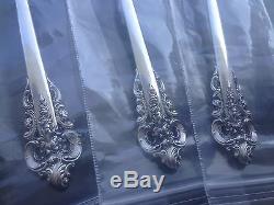 Wallace Grand Grande Baroque Gumbo Soup Sterling Silver Spoon Spoons 6 Available