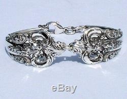 Wallace Grande Baroque Sterling Spoon Bracelet Handcrafted Artisan
