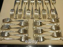 Wallace Romance of the sea heavy STERLING SILVER 925 flatware set no reserve NR