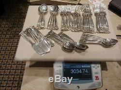 Wallace Romance of the sea heavy STERLING SILVER 925 flatware set no reserve NR