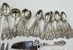 Wallace Rose Point 118 Piece Sterling Silver Flatware Set