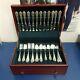 Wallace Rose Point Sterling Silverware Set 75 Pieces & Case (rosepoint) 12 Place