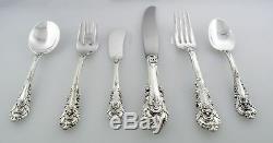 Wallace Sir Christopher 6 Piece Place Setting. 925 Sterling Silver Set No Mono