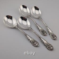 Wallace Sir Christopher Sterling Silver Cream Soup Spoons 6 Set of 4