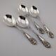 Wallace Sir Christopher Sterling Silver Cream Soup Spoons 6 Set Of 4