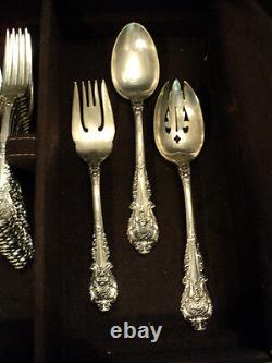 Wallace Sir Christopher Sterling Silver Flatware, Service/12++ (77 Pieces)