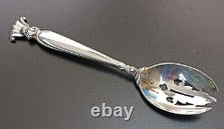 Wallace Sterling Romance of the Sea Pierced Vegetable Serving Spoon
