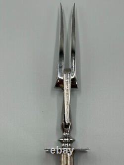 Wallace Sterling Silver Handled Carving Set Stainless Steel Blade and Tines
