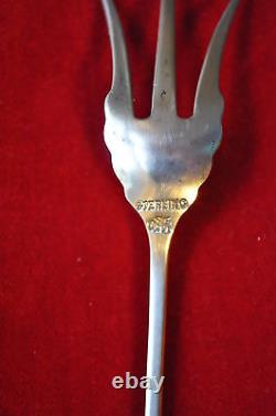 Whiting Oval Twist sterling silver 8 1/4 Lettuce Fork