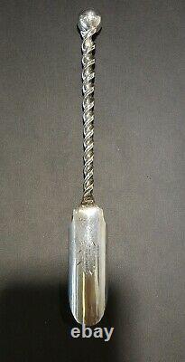 Whiting Twist and Ball Sterling Silver large Cheese Scoop Server
