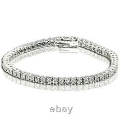 Women's Tennis Bracelet with Genuine Diamonds in Sterling Silver 1 Carat