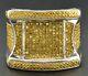 Yellow Diamond Mens Pinky Ring Pave. 925 Sterling Silver 0.53 Ct