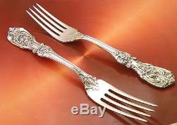 2 Grands 8 Francis I 1ère Dinner Taille Argent Fourchette Reed Barton Post-1940