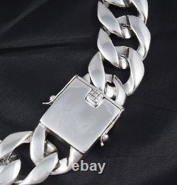 32 464g Biker Heavy Huge Curb Liens Chain 925 Sterling Silver Mens Necklace Pre