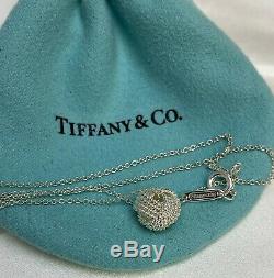 475 $ Tiffany & Co Argent 925 10mm Twist Knot Corde Boucles D'oreilles Et Pendentif Set