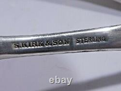 6 Argent Sterling S Kirk And Sons Repousee 5 7/8 Pouce Teaspoons De Pamplemousse