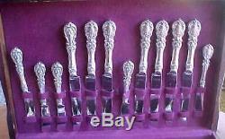 71pc Ancien Marque & Barton Reed Francis I 1907 Sterling Set Couverts Withservers