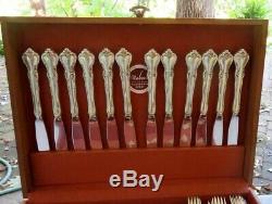 79 Pc Set Pour 12, Reed & Barton Argent Sterling Savannah Flatware Withserving & Box