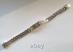 8.5 90g Bracelet Heavy Biker Sterling Link 925