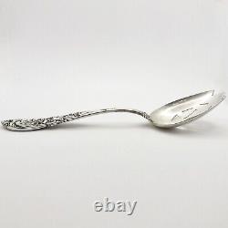 Antique Richelieu International Silver Pierced Serving Tablespoon Sterling Spoon