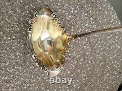 Antique Wallace Sterling Silver Punch Louche 1912 Carmel Gold Wash
