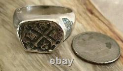 Atocha Coin Ring Mens Coin 925 Sterling Silver Sunken Treasure Shipwreck Bijoux