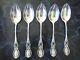 Atq Lot 5 Alvin Sterling Chipendale-old Teaspoons 5-3/4 Excond Monos 1900