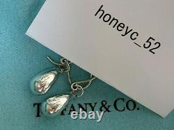 Auth Tiffany & Co. Boucles D'oreilles Dangle Teardrop Peretti Sterling Argent 925 Dhl