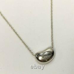 Auth Tiffany & Co. Elsa Peretti Bean Pendentif Collier Sterling Silver 925 Dhl