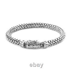 Bali Legacy 925 Bracelet De Corde En Argent Sterling Bangle Cadeaux Pour Les Femmes Taille 7.5