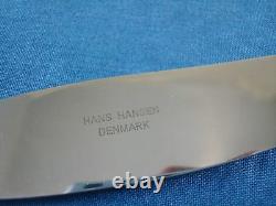 Baronet Aka Arvesolv #7 Par Hans Hansen Sterling Silver Flatware Set Service 95pc